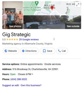 Gig Strategic Google Business Profile